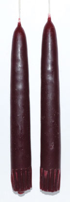 7" Dark Red taper pair - Click Image to Close