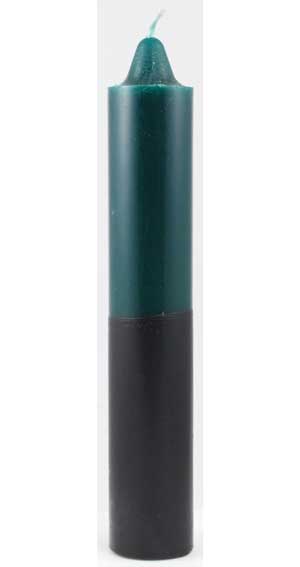 9" Green/ Black pillar - Click Image to Close