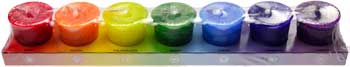 7 Pack Chakra votive - Click Image to Close