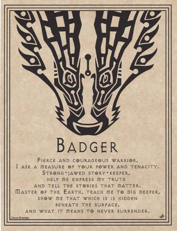 Badger Prayer - Click Image to Close