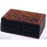 Handcrafted Box with Floral Design - Click Image to Close