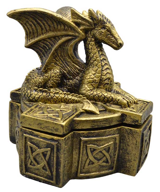 5" Celtic Dragon box - Click Image to Close