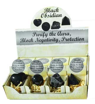 Black Obsidian gift box (set of 12) - Click Image to Close