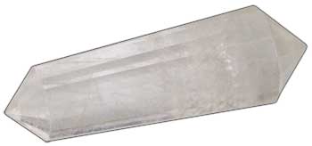 Double Terminated Quartz Point 2" 16 faceted - Click Image to Close