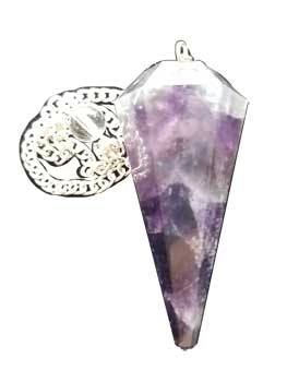 6-sided Amethyst pendulum - Click Image to Close