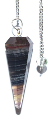 6-sided Multi Fluorite pendulum - Click Image to Close