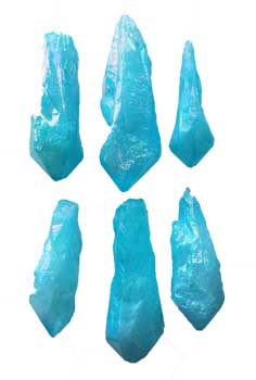 1 lb Angel Aqua Blue Crystal unpolished points