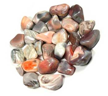 1 lb Agate, Botswana tumbled stones - Click Image to Close