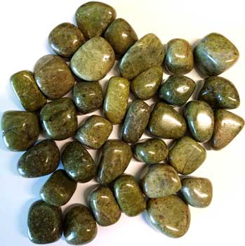 1 lb Epidote tumbled stones - Click Image to Close
