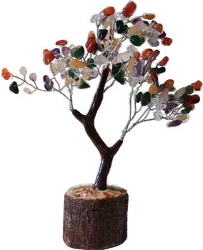 Mixed gemstone tree - Click Image to Close