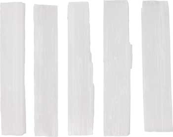 4" Selenite mini sticks 5 pk - Click Image to Close