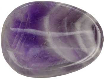 Chevron Amethyst Worry stone - Click Image to Close