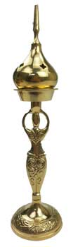 9" Goddess brass incense burner - Click Image to Close