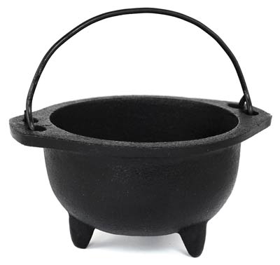 Cast Iron Cauldron 6" - Click Image to Close