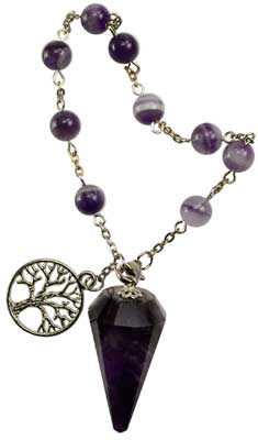 Amethyst pendulum bracelet - Click Image to Close