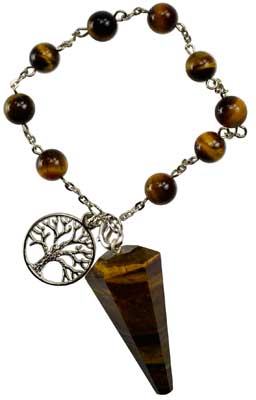 Tiger's Eye pendulum bracelet - Click Image to Close