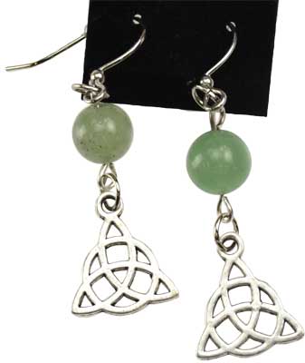 Green Aventurine Triquetra - Click Image to Close