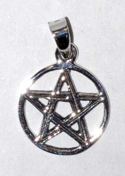 1/2" Pentagram sterling - Click Image to Close
