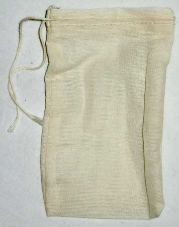 1 Cotton Tea Bag 3'x5" - Click Image to Close