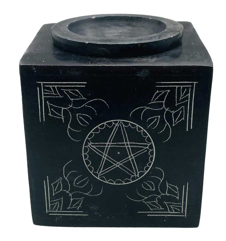 3" square Pentagram soapstone oil diffuser