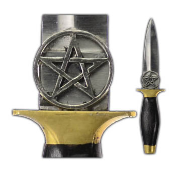 Pentagram athame - Click Image to Close