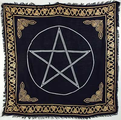 Gold Bordered Pentagram 36" x 36"