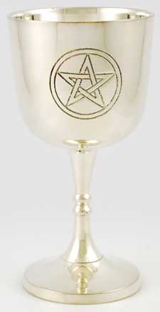 Mini Pentagram chalice 4" - Click Image to Close