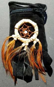 Black bag dream catcher - Click Image to Close