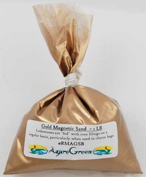 1 Lb Gold Magnetic Sand (Lodestone Food)