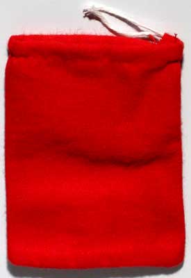 Bag Red Flannel 3" x 4" - Click Image to Close