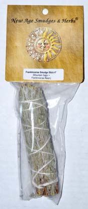 4" Sage & Frankincense smudge stick