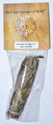 4" Lavender smudge stick - Click Image to Close