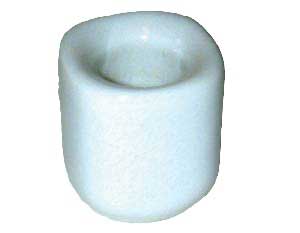 White Ceramic chime holder - Click Image to Close