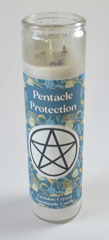 Pentacle Protection aromatic jar candle - Click Image to Close