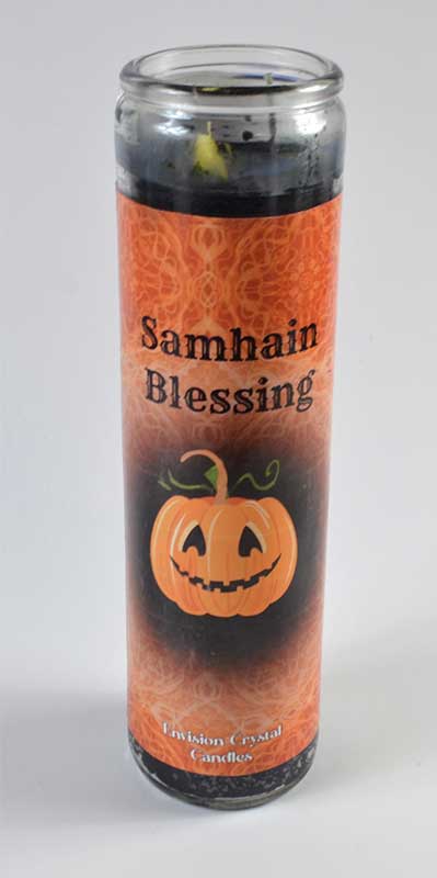 Samhain Blessing aromatic jar candle - Click Image to Close