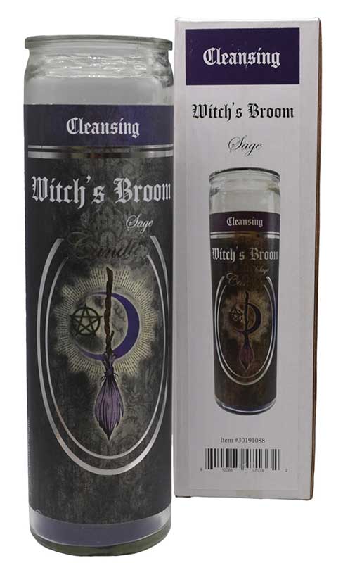 90 hr Witch's Broom (Sage) jar candle - Click Image to Close