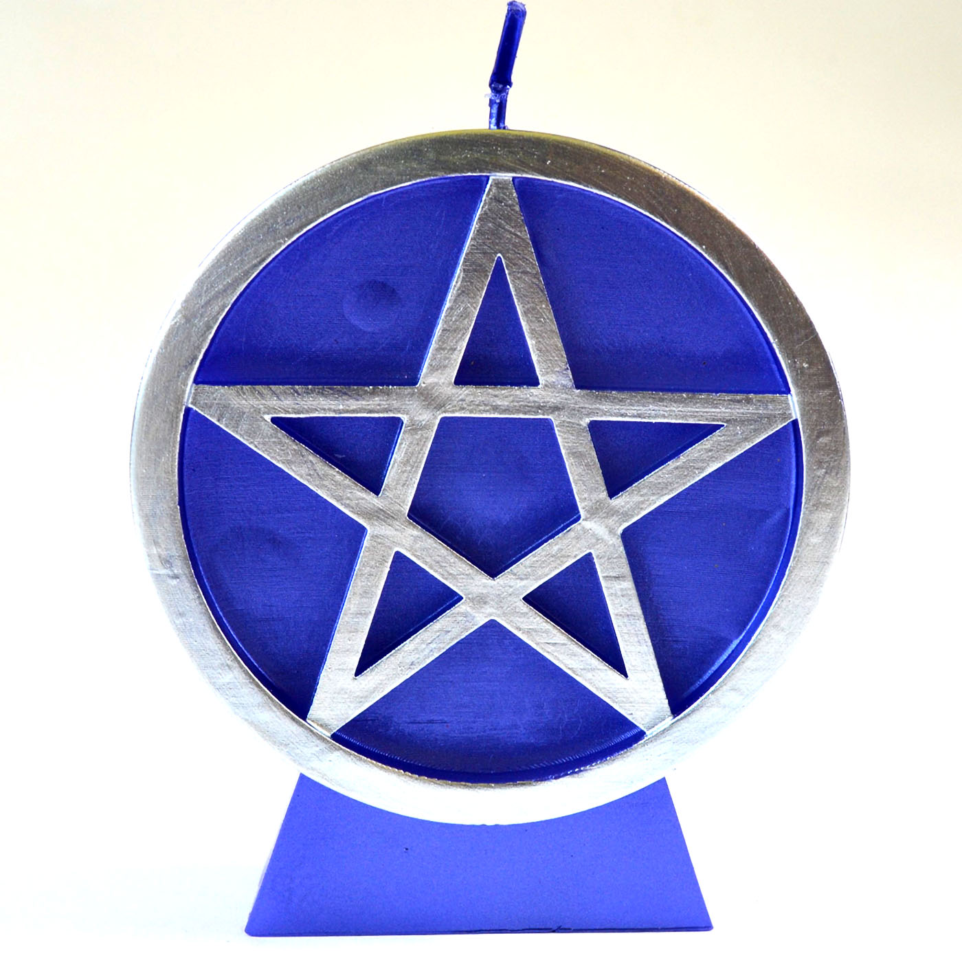 Purple Pentacle candle