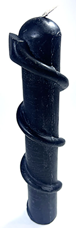 8" Black Snake candle
