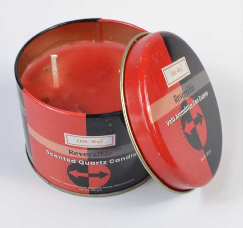 Reversible quartz tin candle - Click Image to Close