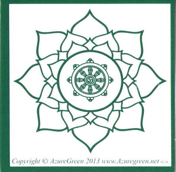 Buddha Wheel bumper sticker