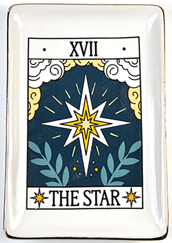 4 1/2" x 6 1/2" Star tarot dish