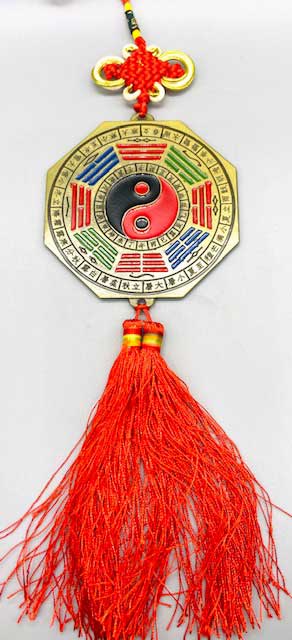 3.75" Feng Shui hanging Yin Yang - Click Image to Close