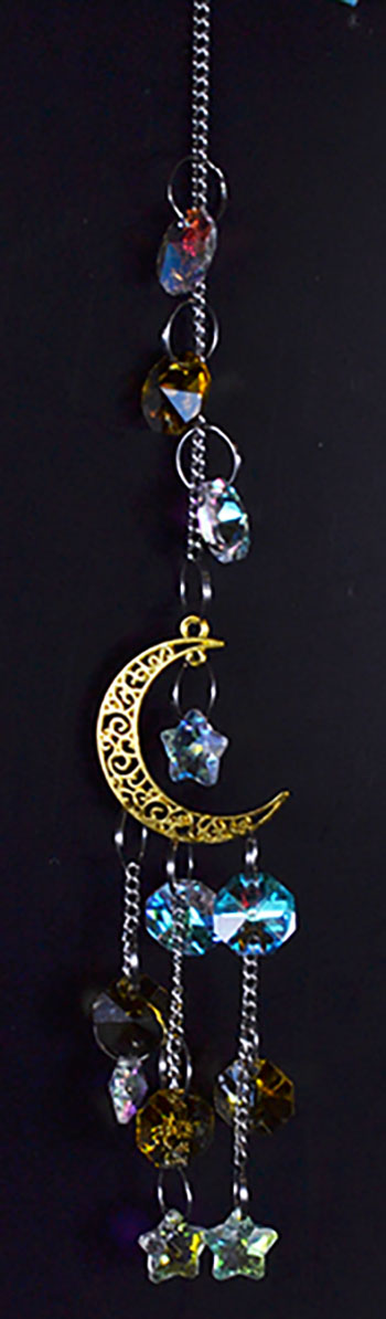 13" Golden Crescent sun catcher