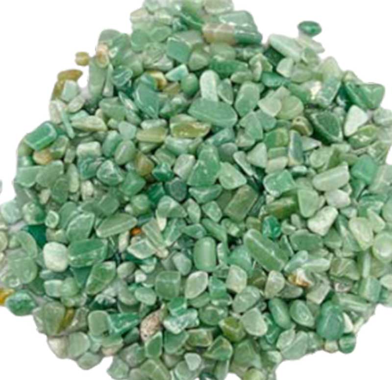 1 lb Aventurine, Green tumbled chips 5-8mm - Click Image to Close
