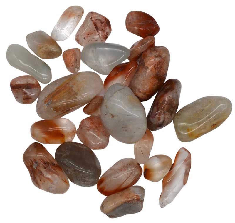 1 lb Amphibole tumbled stones - Click Image to Close
