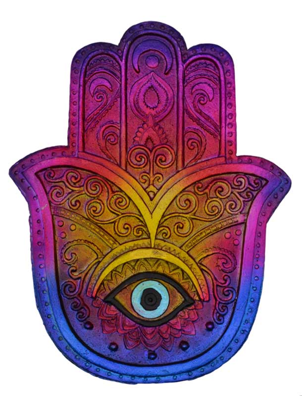 6" Hamsa Hand burner - Click Image to Close