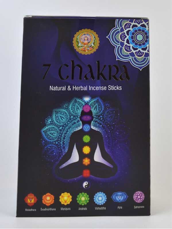 (set of 7) 15gms 7 Chakra incense stick - Click Image to Close