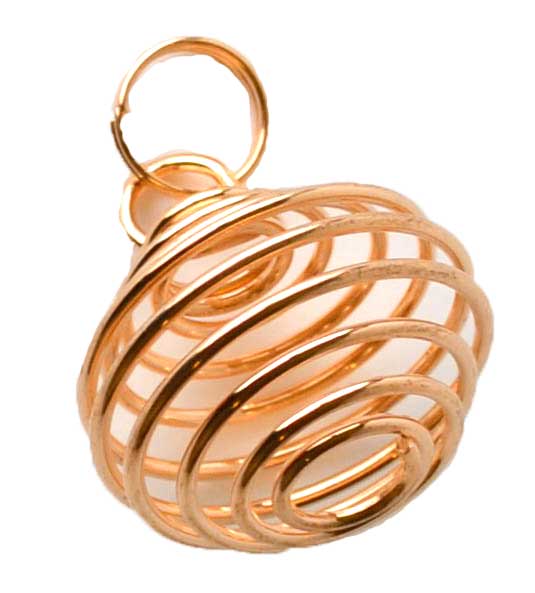 (set of 24) 1" Copper Plated coil - Click Image to Close