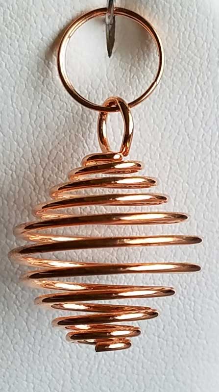 (set of 24) 3/4" Copper Plated coil - Click Image to Close