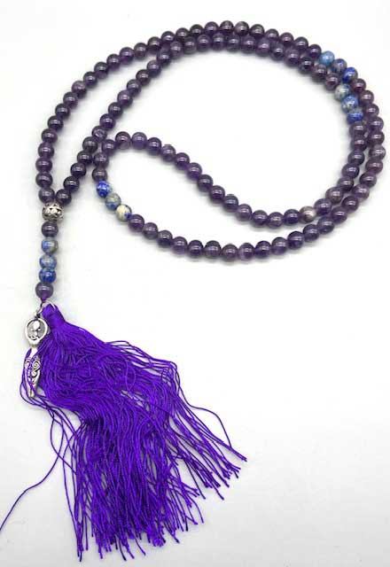 Goddess, Amethyst & Lapis japmala - Click Image to Close